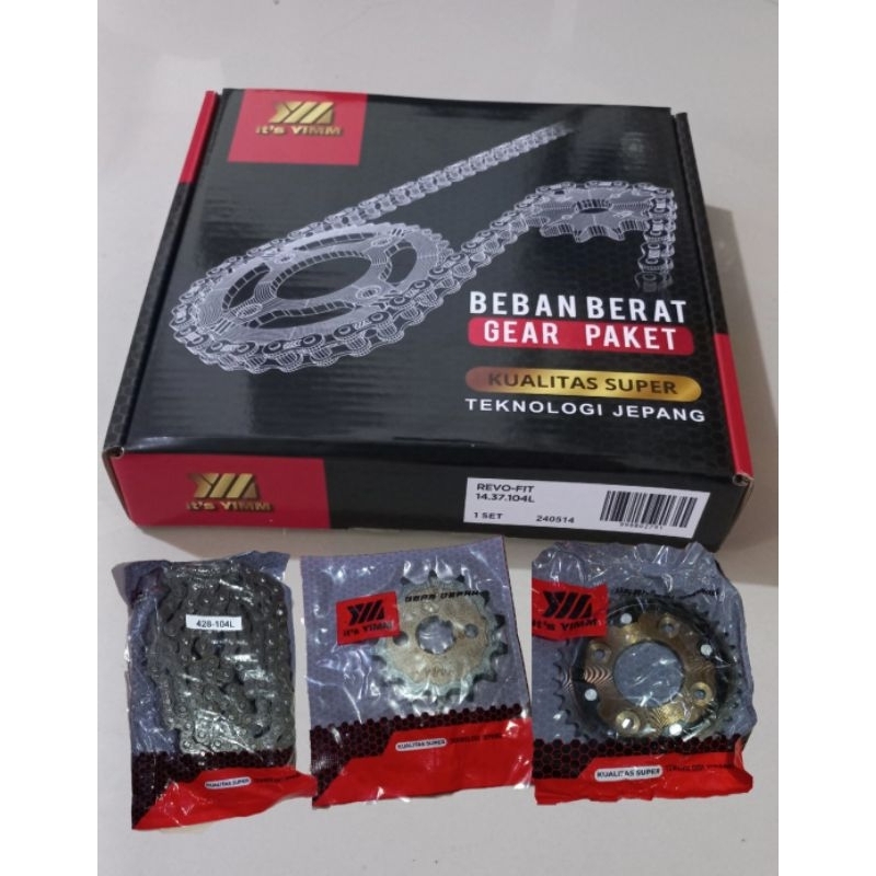 Gear paket motor Honda,Revo fit f1, Blade,supra x 125, Revo absolut, Revo 110