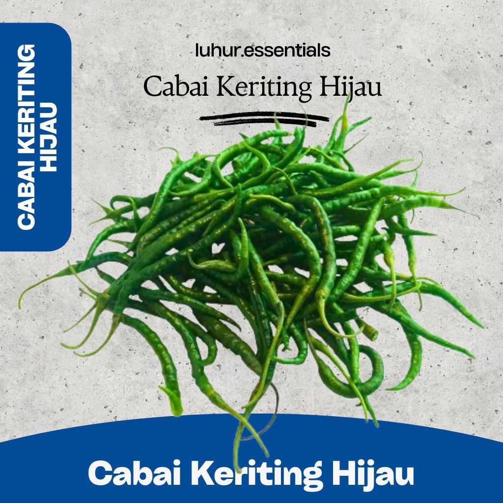 

Cabai Keriting Hijau - Segar & Berkualitas - 250 Gram