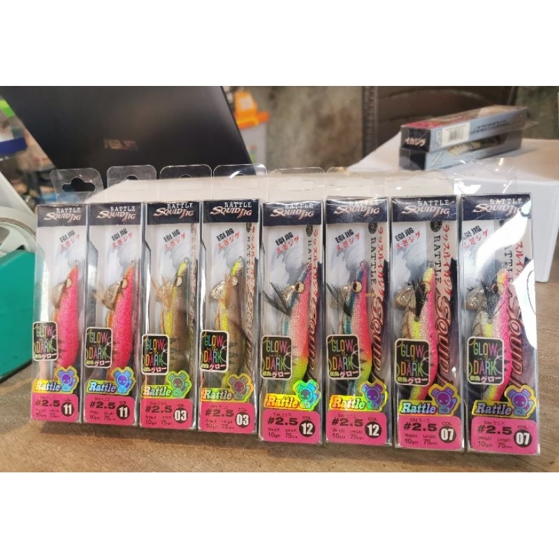 SQUID JIG RATTLE LUMINOUS / UMPAN CUMI / EGI RATTLE 2.5