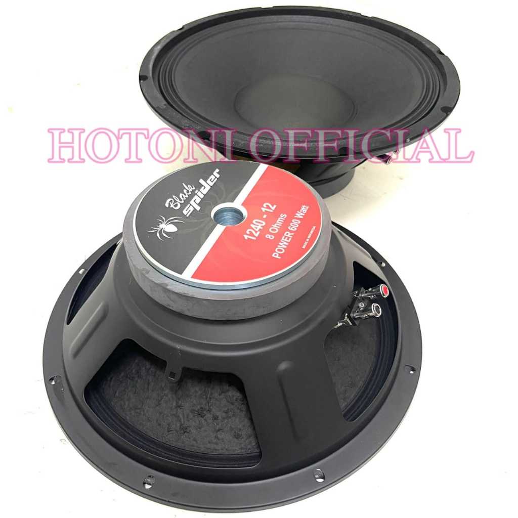 Speaker Komponen BlackSpider 1240 12inch 600watt Original Speaker Componen Black spider BS 1240 bs12