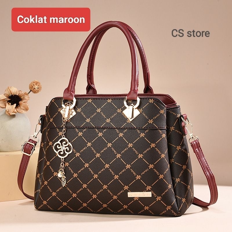 Tas wanita import Korea premium mewah elegan handbag