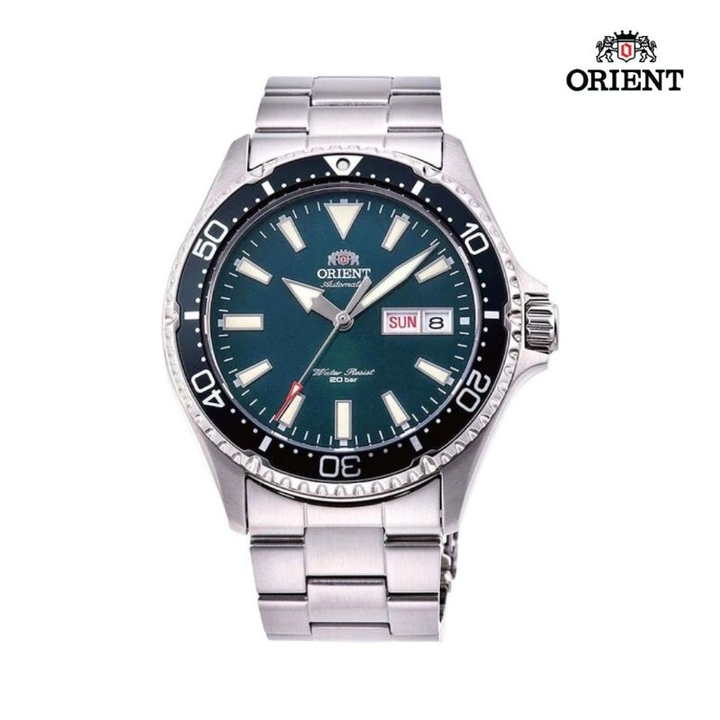 ORIENT Slorts RA-AA0004E Mako III Automatic Green Dial - Jam Tangan Pria