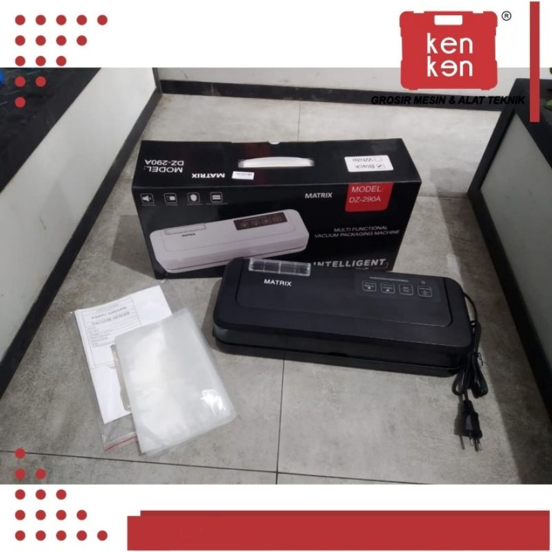 MATRIX Vacuum Sealer Basah Kering Otomatis DZ-290A Vakum Makanan