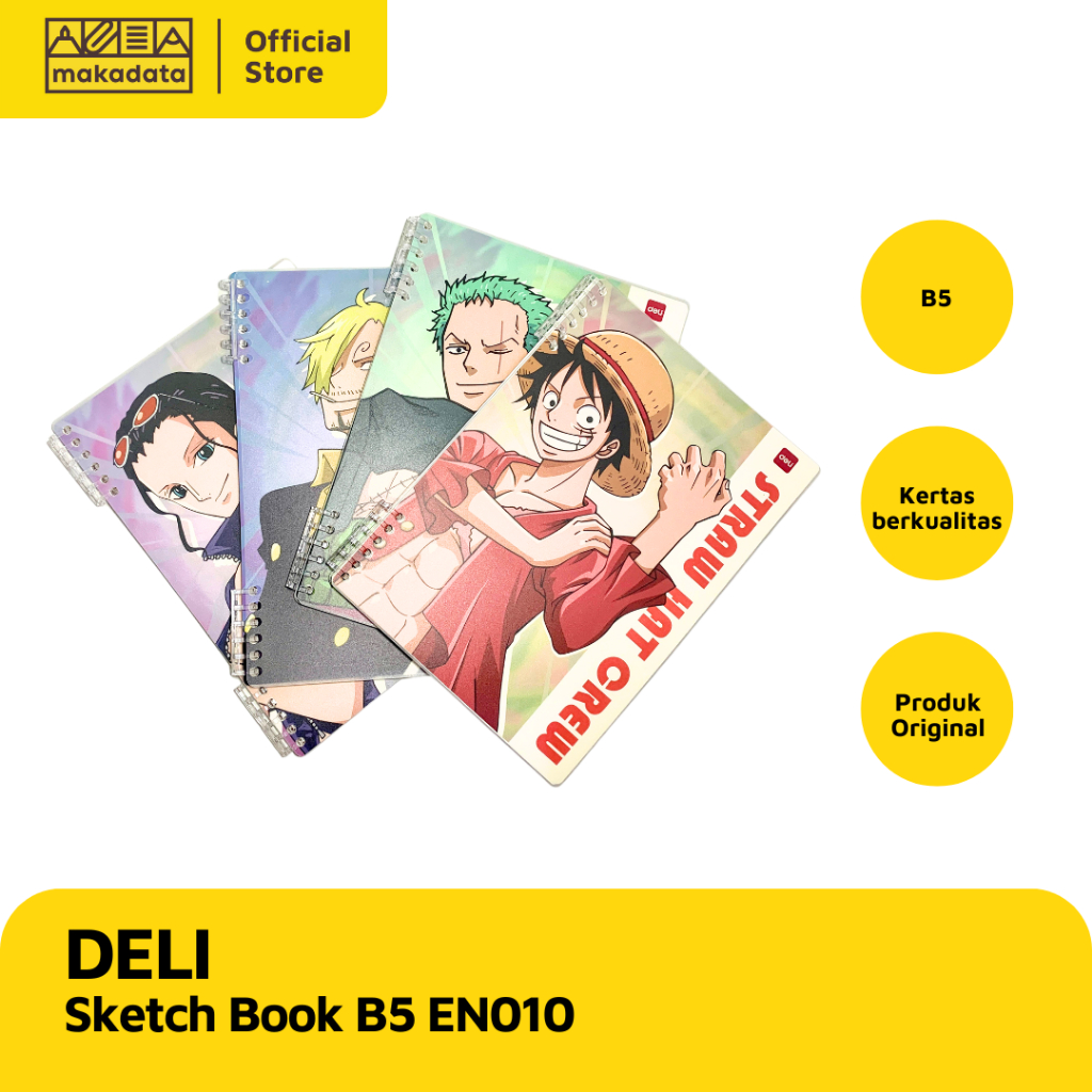 

DELI NOTEBOOK B5 BINDER BOOK / NOTEBOOK EN010 ONE PIECE MURAH