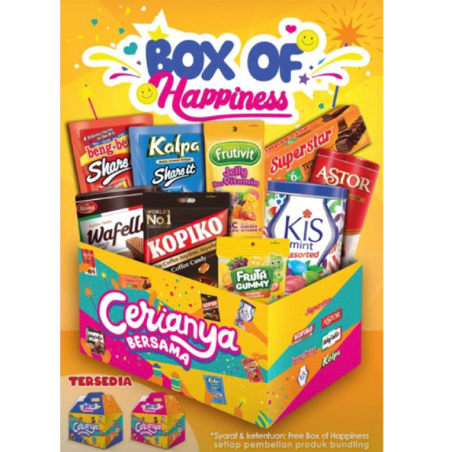 

Hampers Box of Happiness Mayora/Paket Lebaran/Hampers/Paket Makanan/Paket Biscuit