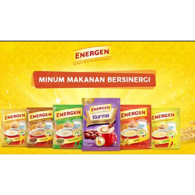 

Energen Minuman Susu Sereal Aneka Rasa 1 Renteng Isi 5 | Energen Sereal Susu Bergizi Paket 5 sachet