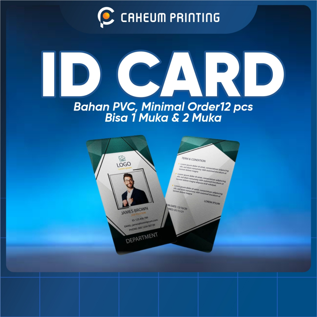 

Caheum Printing ID Card Bahan PVC