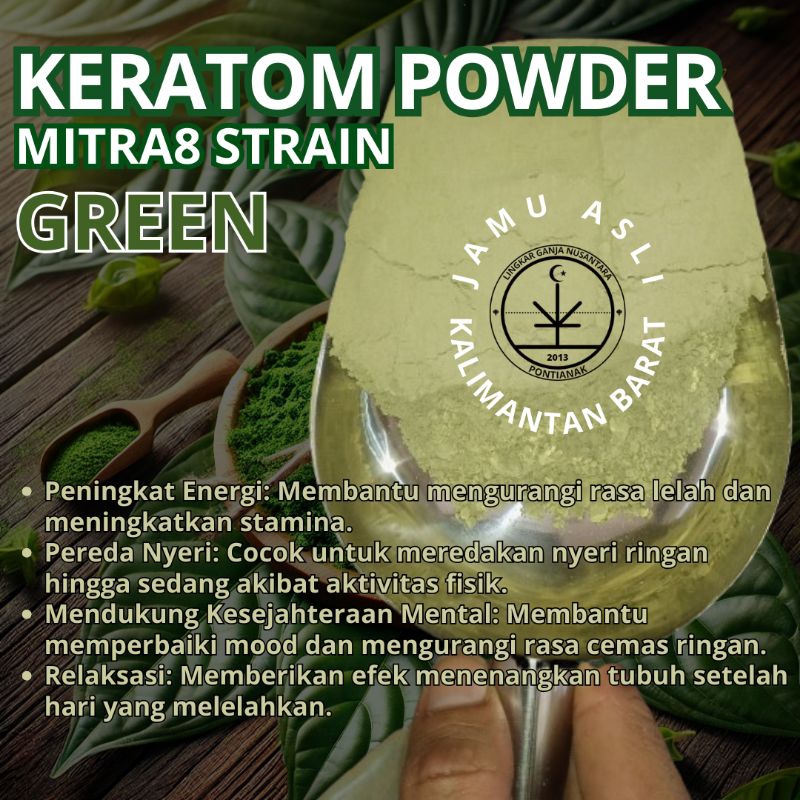 

MITRA8 | STRAIN GREEN HERB BORNEO