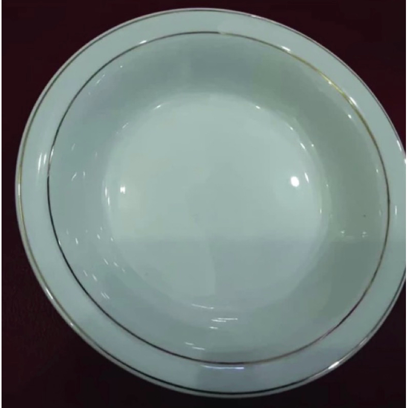 Piring Keramik putih ukuran 23cm