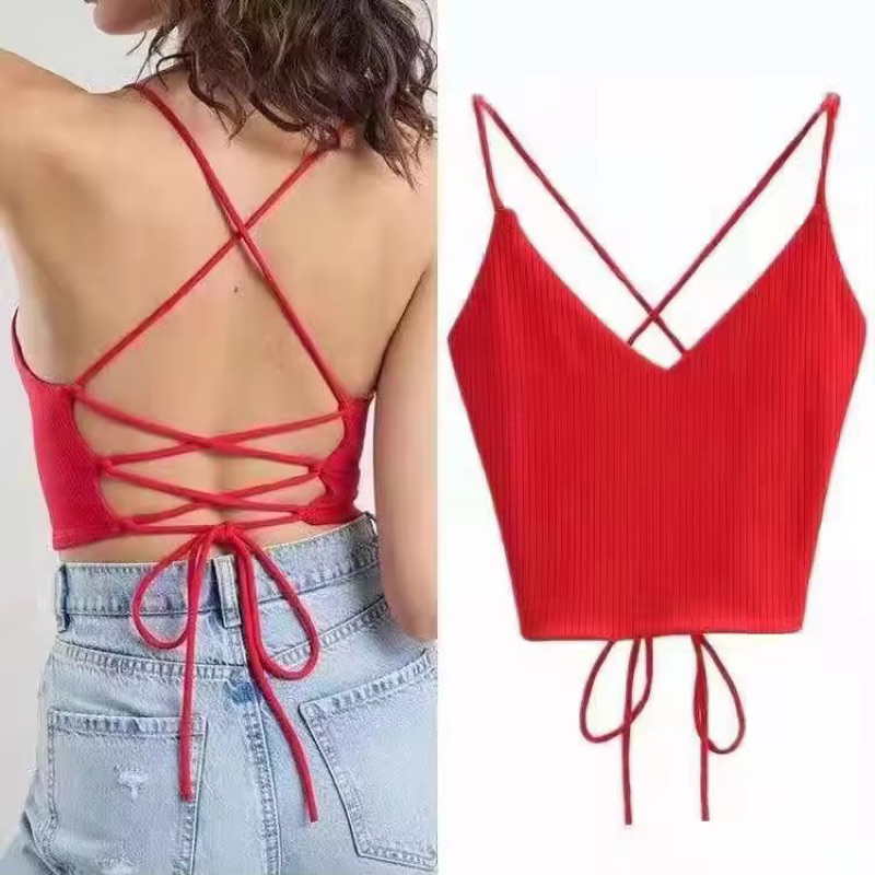 ATASAN TANKTOP MODEL TALI SILANG