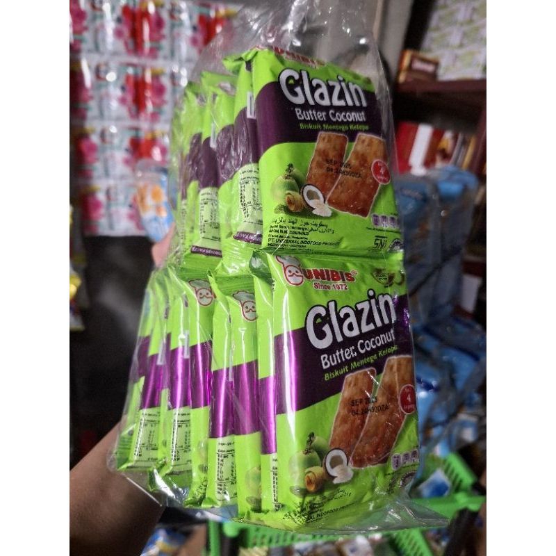 

Unibis Glazin Butter Coconut Renceng Isi 10 sachet