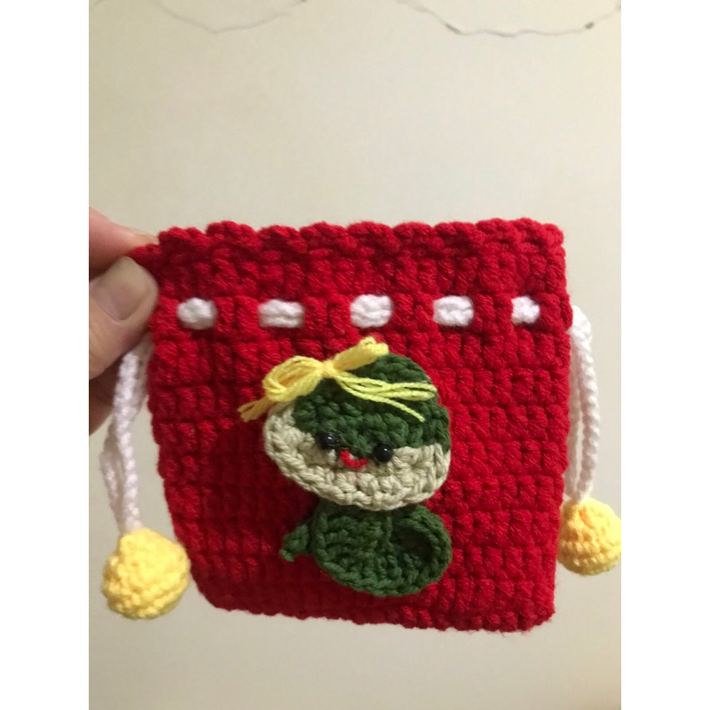 

Tempat angpao imlek rajut