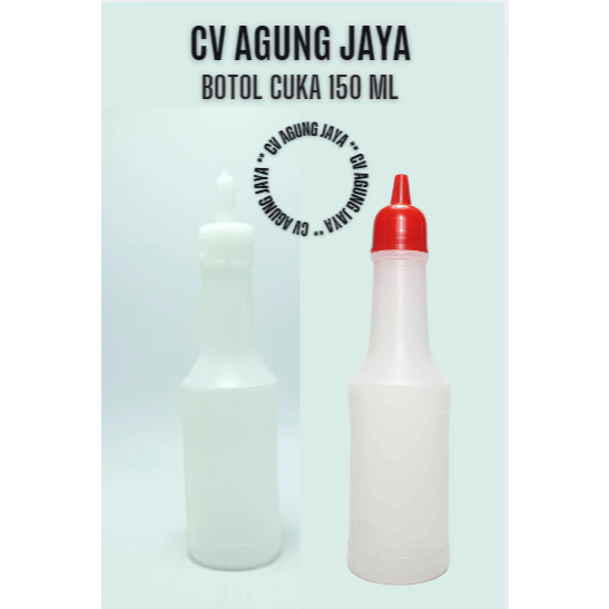 Botol 150 ml Cuka Hdpe / Botol Hdpe / Botol Hdpe Food / Botol Kecap / Botol Cuka / Botol 150 Ml