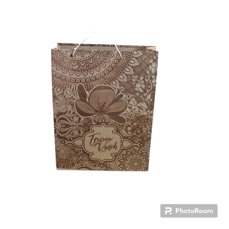 

(Kecil isi 25pcs) Paper bag Motif Paperbag Kertas Tas Kertas Tas Sovenir ukuran kecil 14x17x5 cm tas hajatan