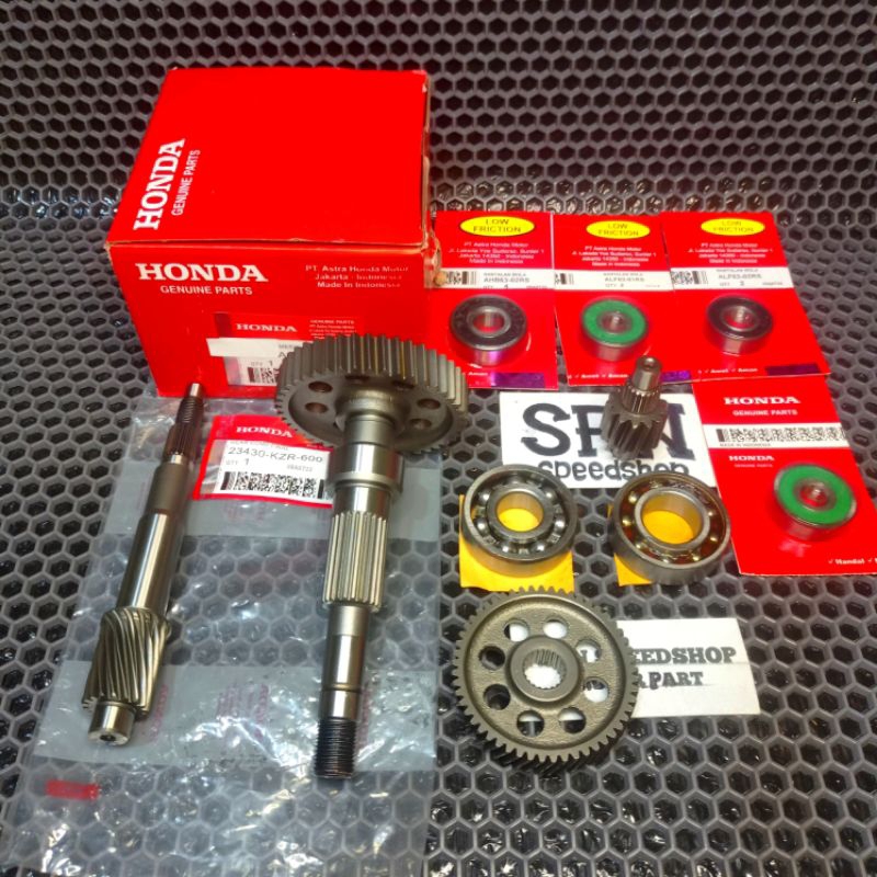 GIGI RASIO GEAR SET RASIO PLUS BEARING HONDA VARIO 125 FI OLD/VARIO 125 NEW/PCX 125 VARIO 125 LED