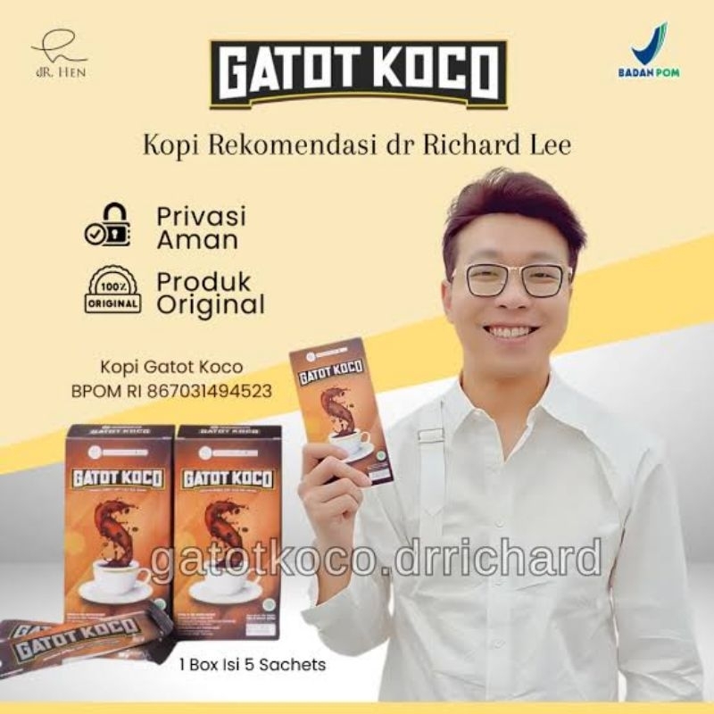 

COFFE GATOT KOCO Dr.Ricard Lee - Gatot koco Original resmi isi 5 sachet