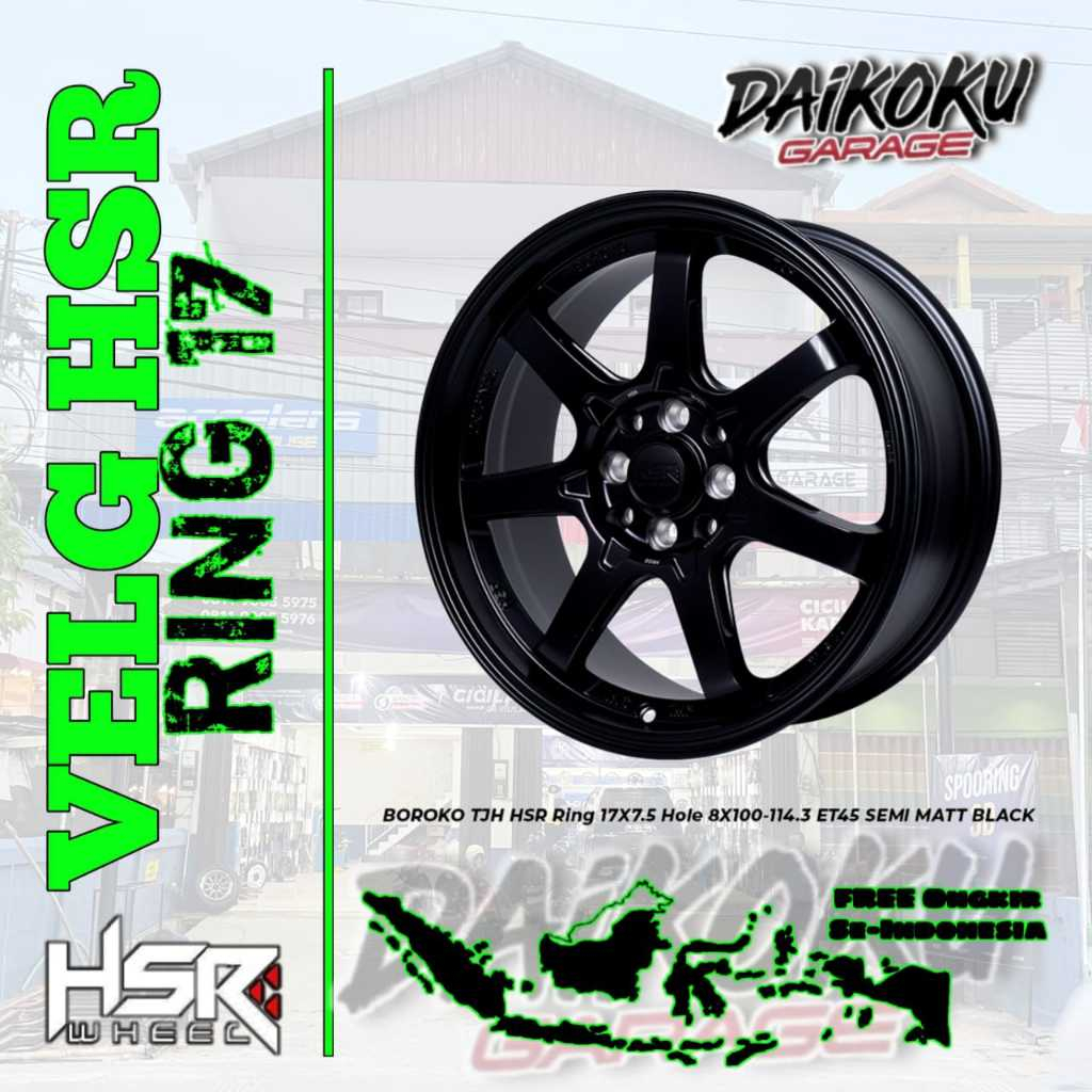 Velg Racing Mobil HSR WHEEL BOROKO TJH Jdm Style (Jazz,Mobilio,Avanza) Velg Mobil Hsrbanjarmasin