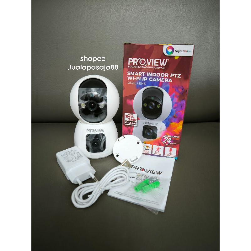 baby cam proview SM-PR56-BFS/proview smart dual lens IP camera indoor wifi/baby cam proview 3MP+3MP