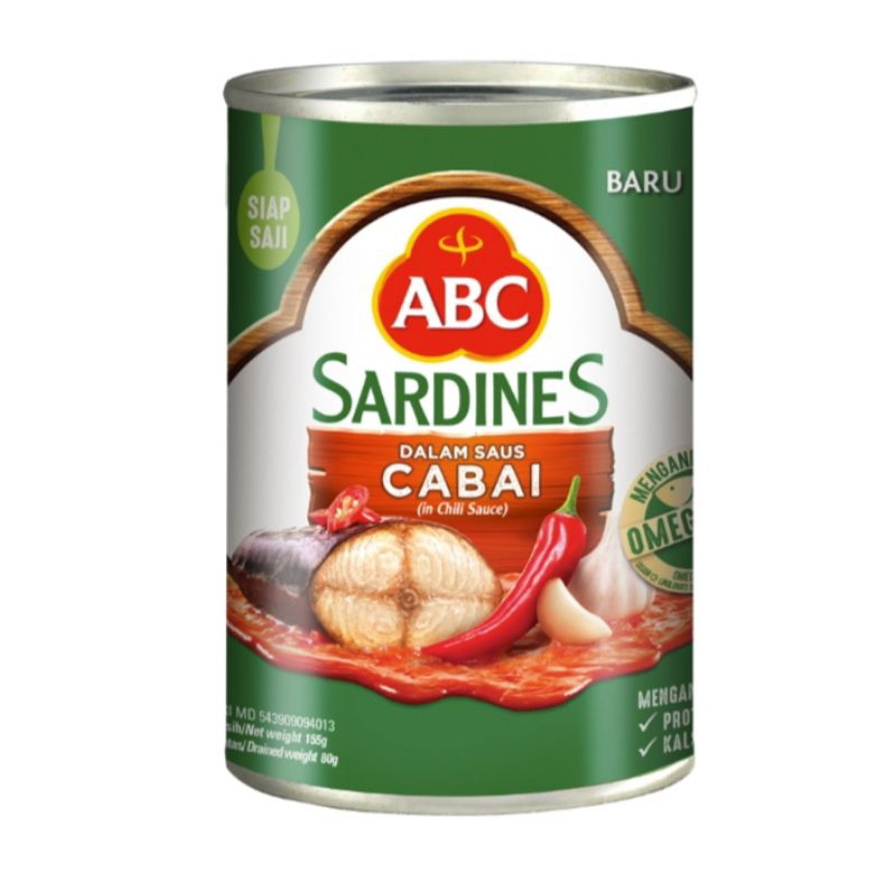 

Sarden ABC 155g - Sardines Cabai