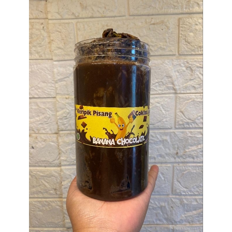 

ELBANCHIPS kripik pisang coklat lumer camilan Snack keripik 350gr