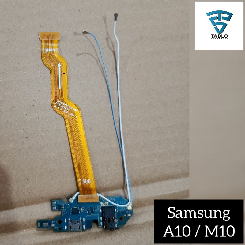 papan konektor cas flexibel antena Samsung M10 original copotan hp
