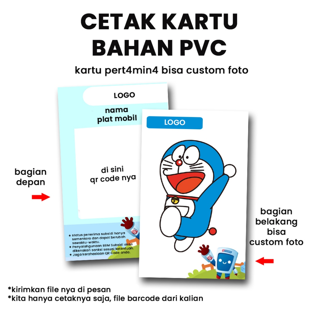 

Cetak Kartu My Pertamina Kartu Barcode Pertalite Custom Foto