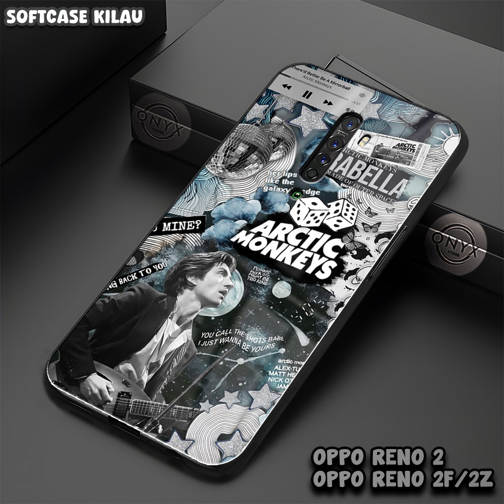 AA30 SOFTCASE OPPO RENO 2 | 2F | 2Z | Motif Aesthetic Musik | Casing Kaca Murah | Case Oppo Keren Lu
