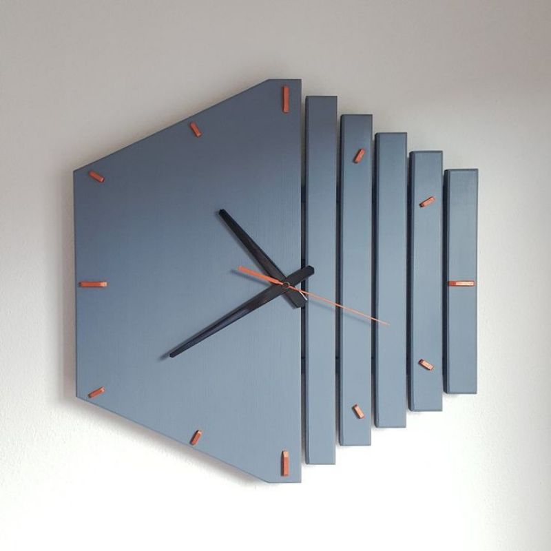 jam dinding kayu jati aesthetic mewah