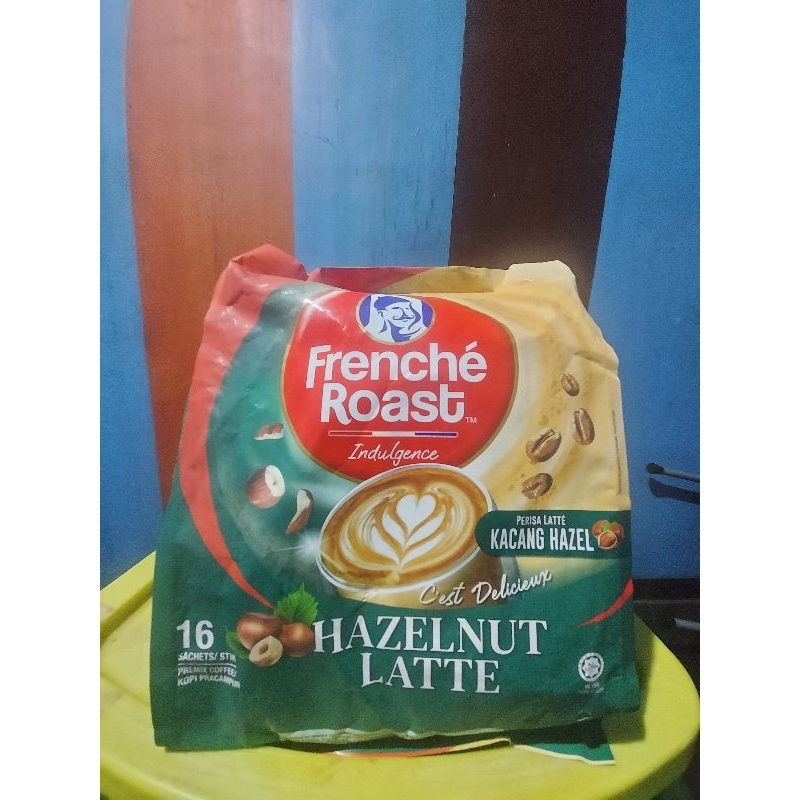 

Frenche Roast Coffee Hazelnut Latte (16x23gr) Frenche Roast Indulgence Coffee Perisa Hazelnut Latte Kacang Hazel