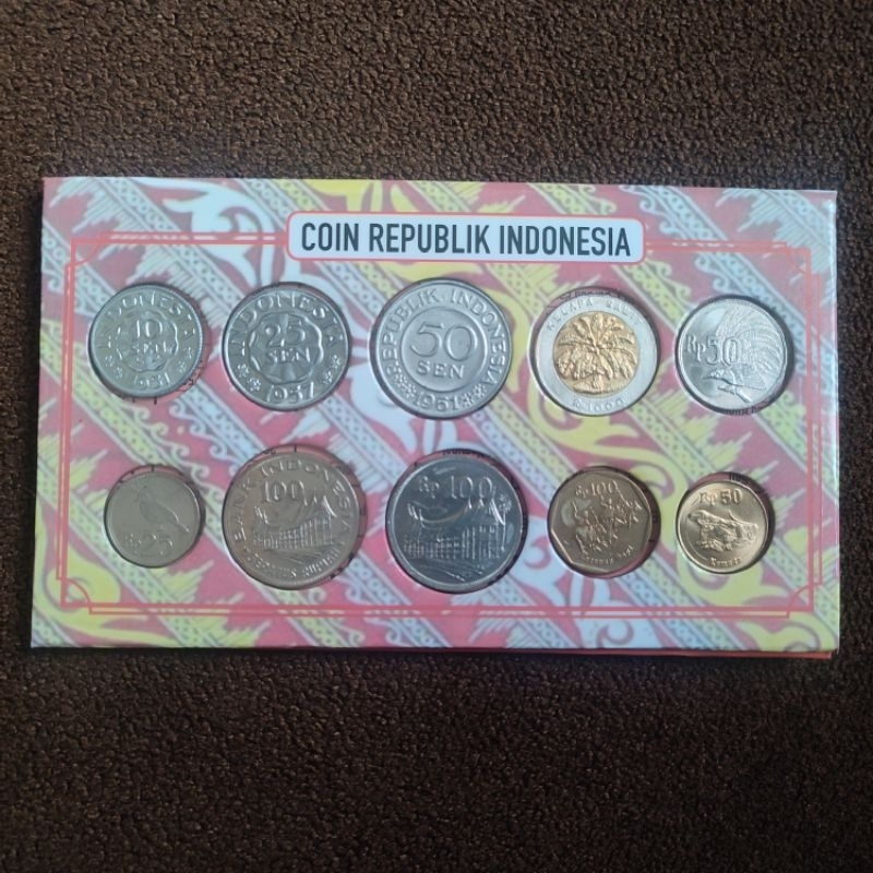New koin set mini indonesia nusantara dengan folder khusus