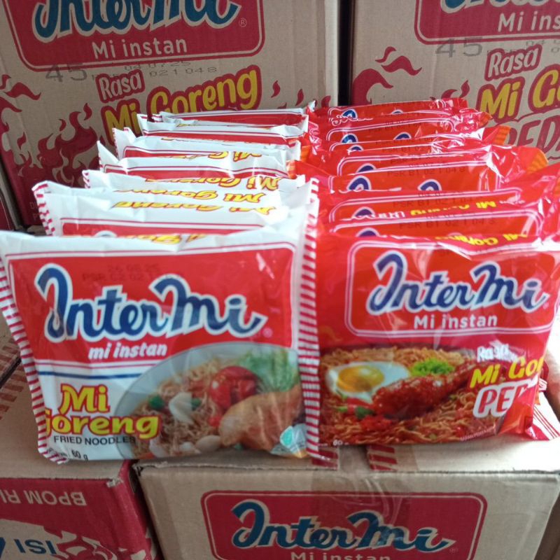 

PAKET MIX INtermie goreng 10 pc+ Intermie pedas 10 pc