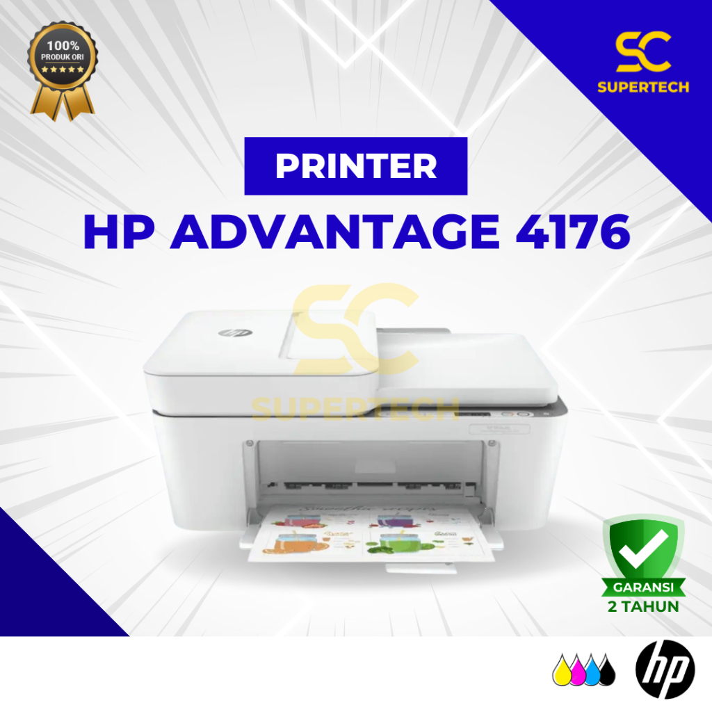 Printer HP DeskJet Ink Advantage 4176 Printer All In One Wireless AIO