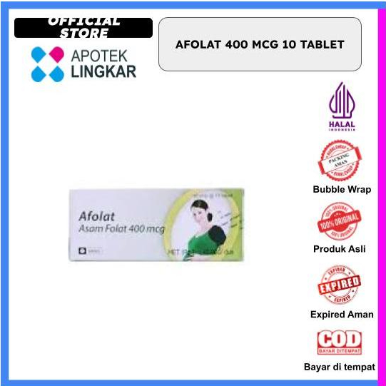 Afolat 400 mcg 10 Tablet