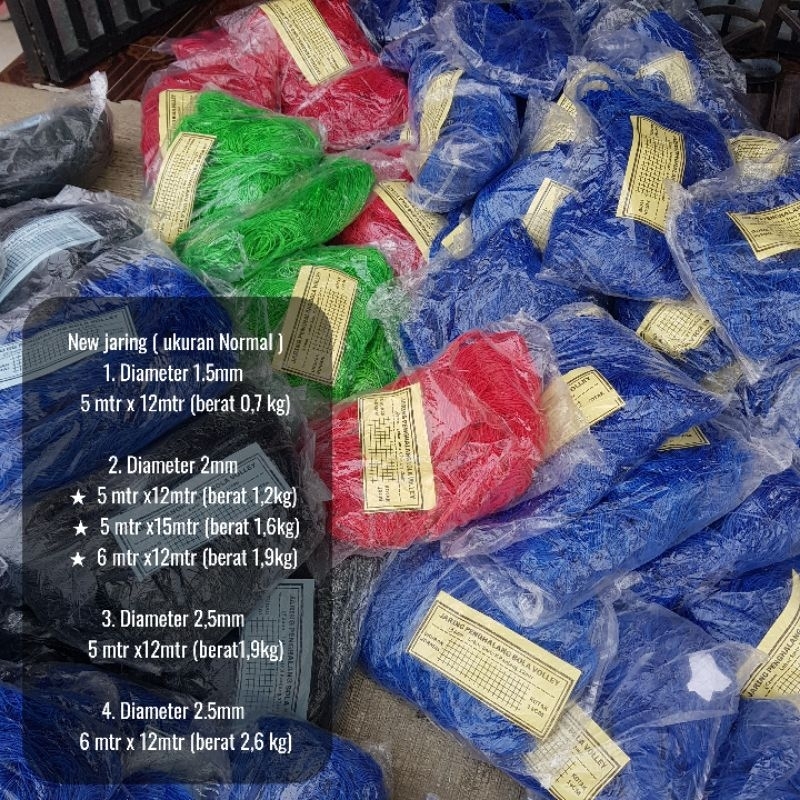 Real pict JARING VOLI / JARING LAPANGAN BOLA VOLI / JARING BOLA FUTSAL / JARING TERNAK / JARING TRUK