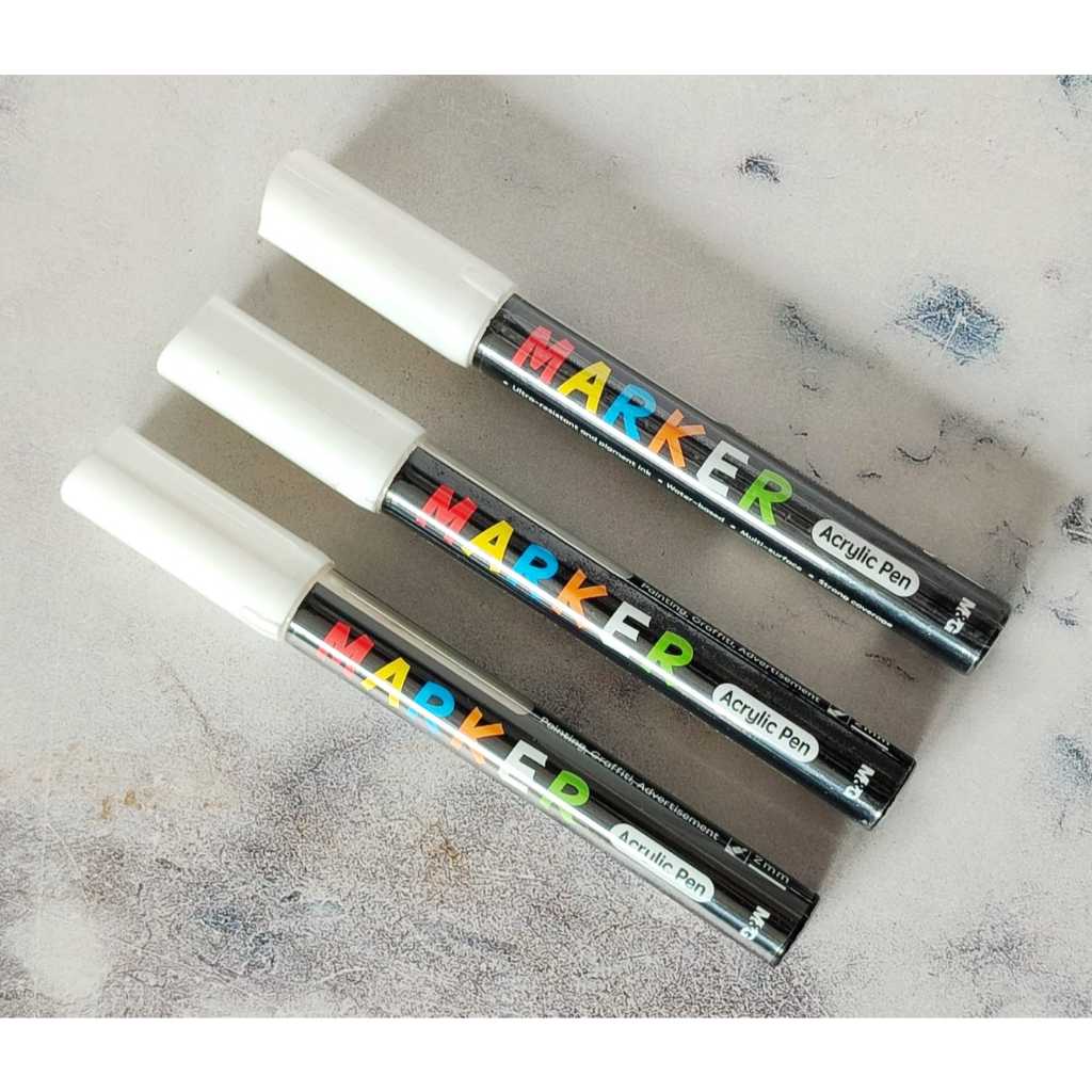 

Spidol Acrylic Pen PUTIH M&G APL976D910 Marker Acrylic Pen
