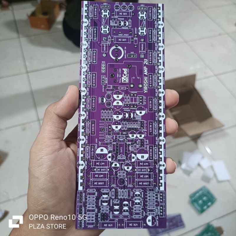 Pcb driver amp YIROSHI 2u double layer kapasitas 7set final panjang 20cm