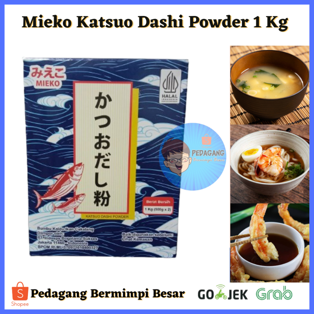 

Mieko Katsuo Dashi Powder 1 Kg/ Marutomo Hondashi 1Kg/ Kaldu Ikan/ Mieko Hondashi Katsuo Dashi Powder/ Hondashi