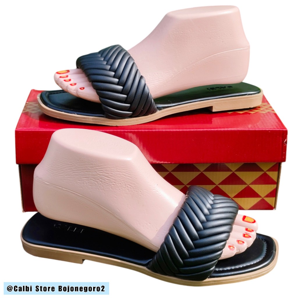 (( TERBARU )) SANDAL CALBI ORIGINAL MODEL SELOP CANTIK, SIMPLE, ELEGANT DIPAKAI
