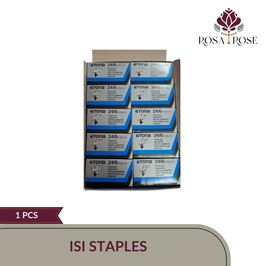 

Isi / refill staples / stapler / jegrekan No.3 24/6 ETONA