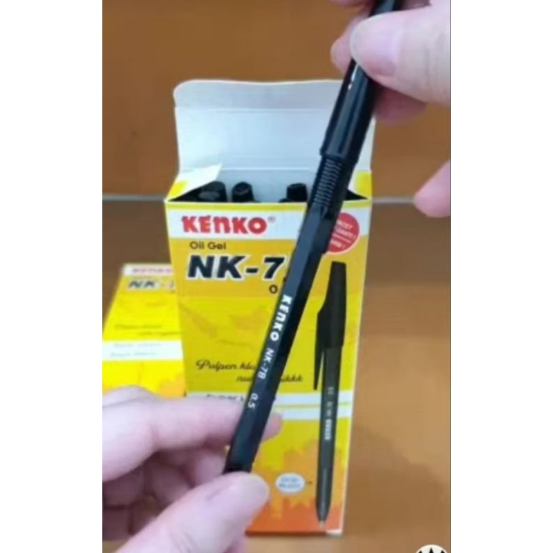 

12 PCS PULPEN GEL - PULPEN KENKO MERAH HITAM - PULPEN KENKO / KENKO GEL BOLPOIN / KENKO OIL GEL