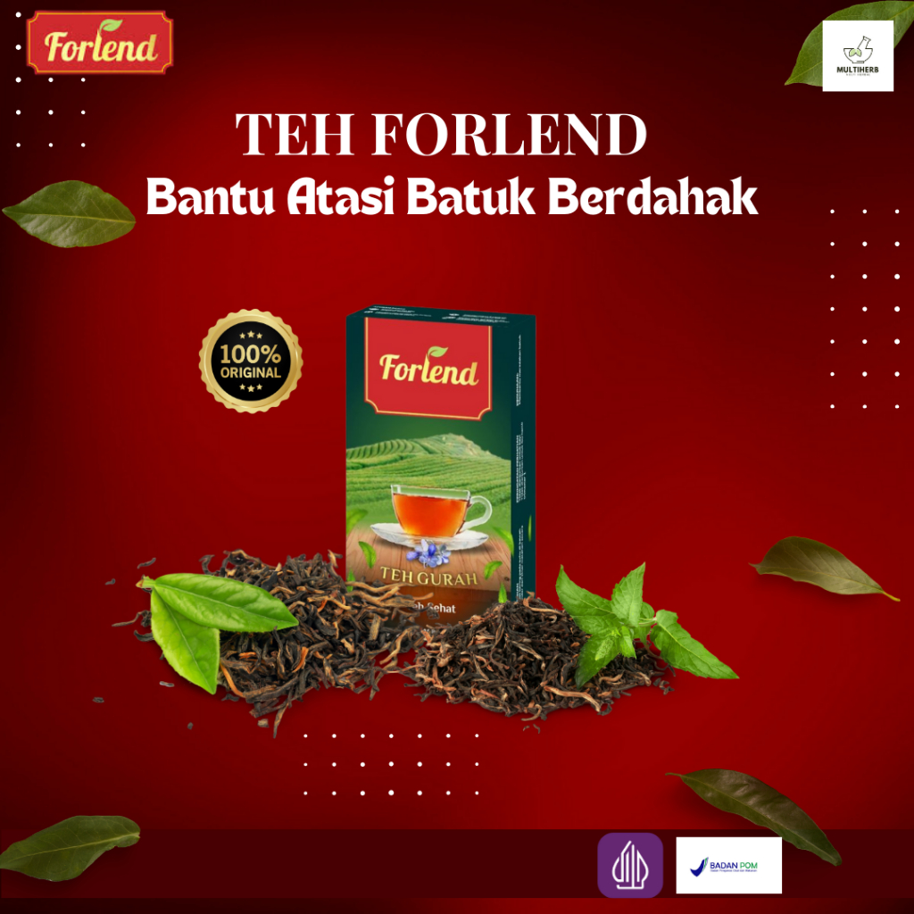 

FORLEND Teh Gurah Kuras Dahak & Lendir, Obat Asma, TBC, Sinusitis BPOM HALAL 100% ALAMI