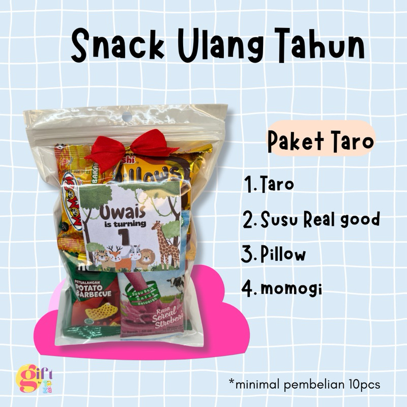 

Snack Ulang Tahun Murah FREE CARD / SNACK ULANG TAHUN MURAH / PAKET HAMPERS ANAK