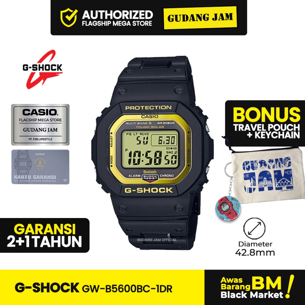 Jam Tangan Pria G-Shock GW-B5600BC-1DR GW-B5600 Digital Resin