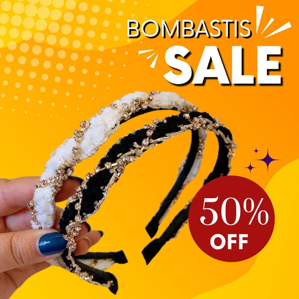 Bando Cewek Korea / Bando Remaja Anak / Bando Rantai Import Headband