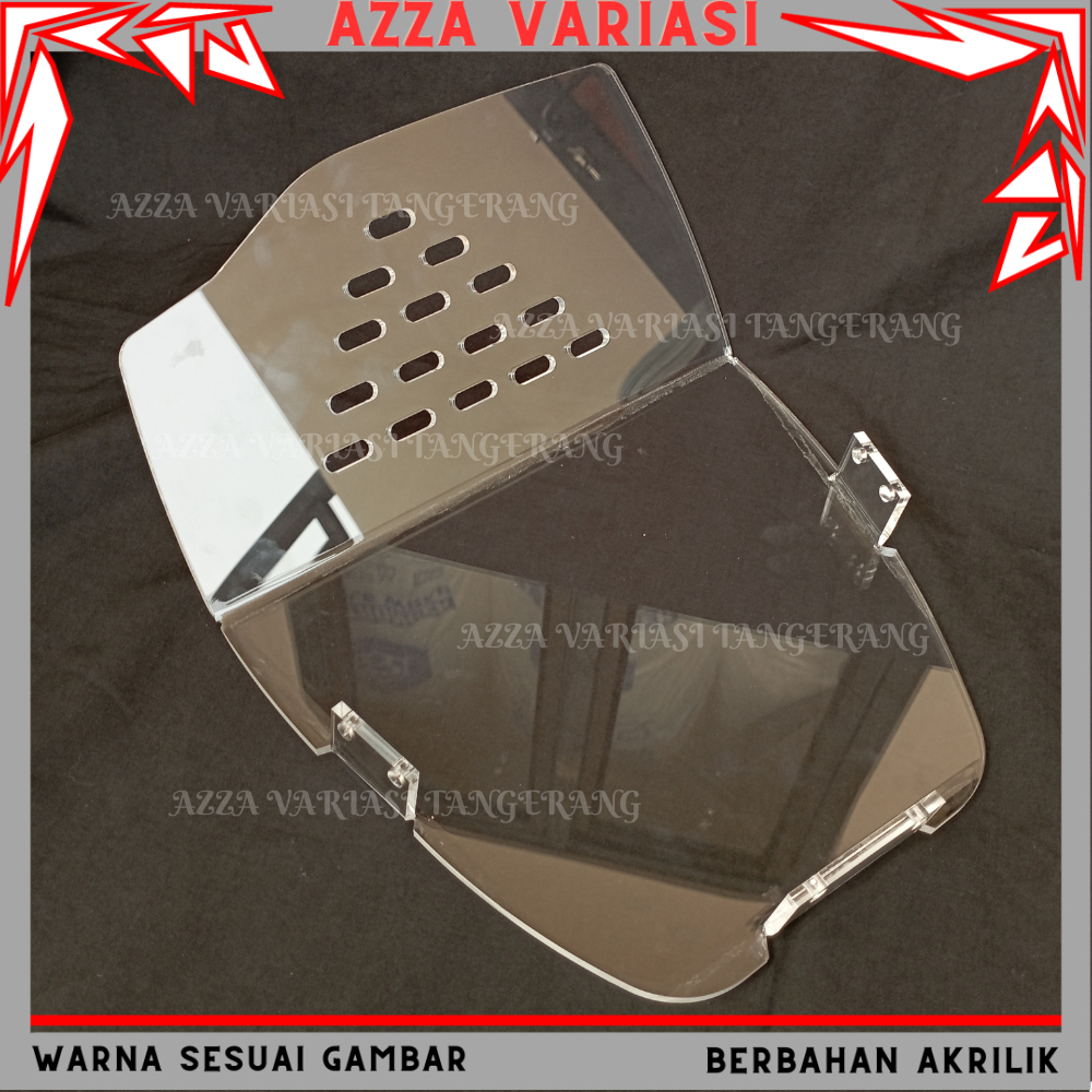 DOWNDRAFT TRANSPARANT PCX 160 SEKAT BAGASI MIKA PCX PEMBATAS BOX PCX