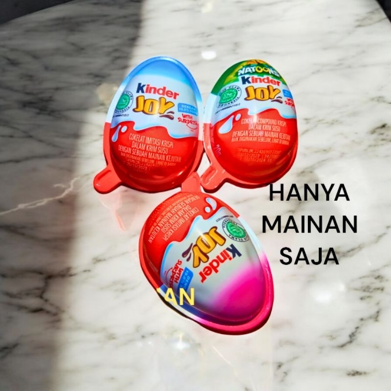kinder joy mainan(HANYA MAINAN SAJA) bebas pilih warna, mainan kesukaan anak2