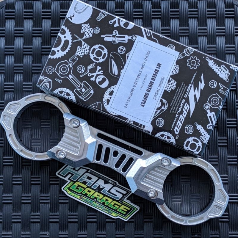 BORGOL SHOCK  M1 SPEED PNP NINJA RR R SS CNC BILLET T6 STABILISER M1SPEED SHOCKBREAKER DEPAN NINJA S