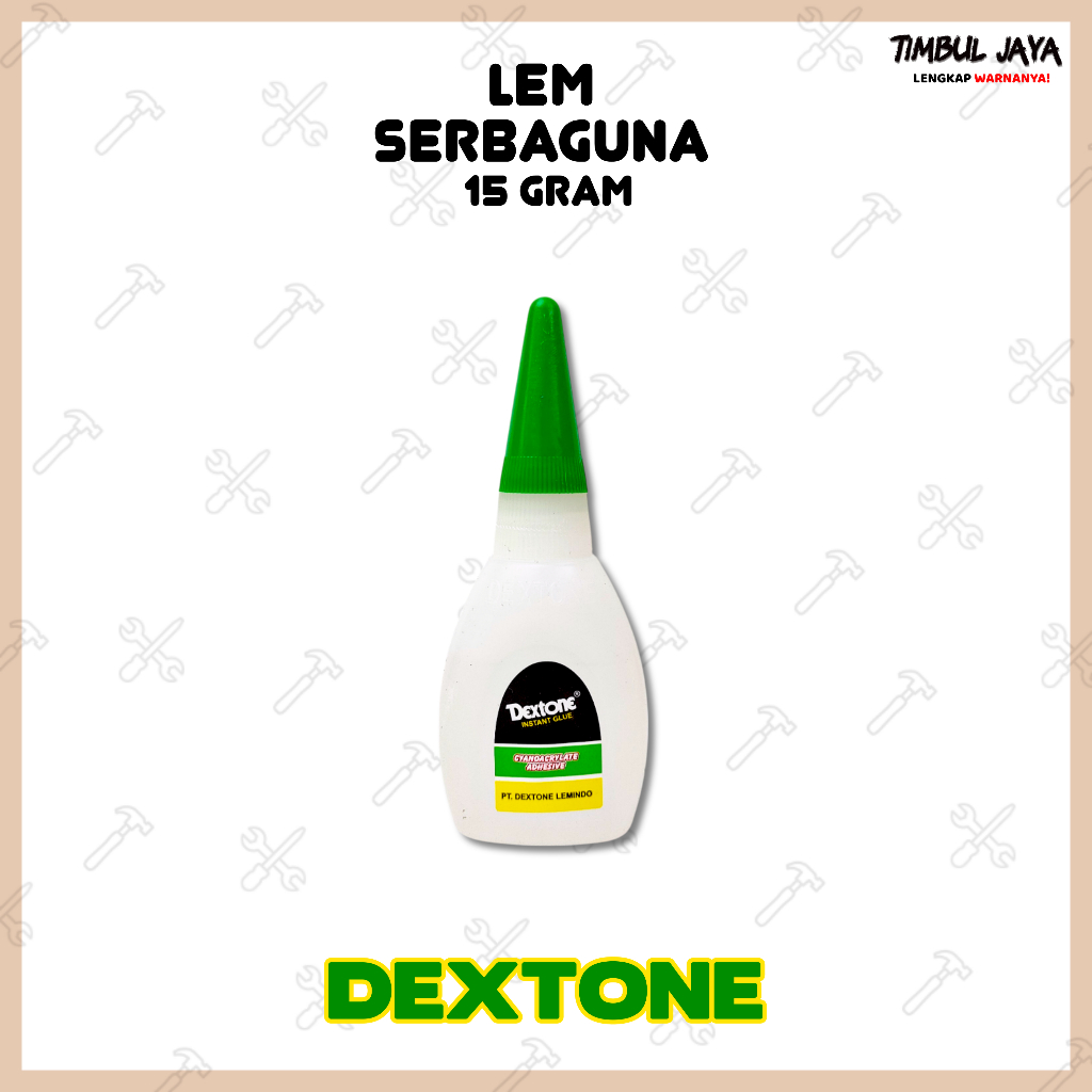 DEXTONE Lem Serbaguna Kuat untuk Plastik Perkakas Kerajinan Sepatu Kayu Elektronik / Lem Dextone Ori