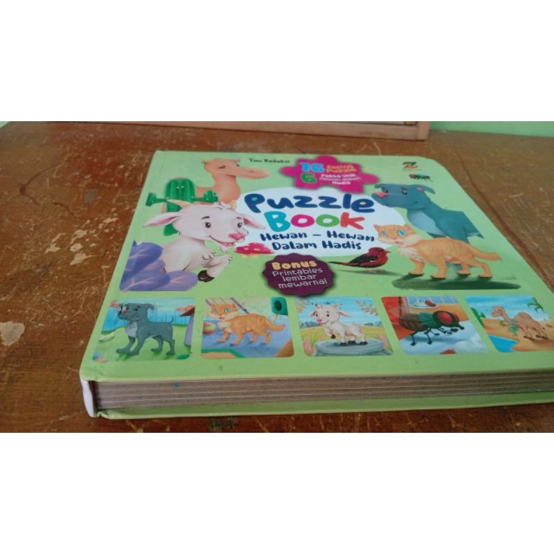 (PRELOVED BUKU ANAK) PUZZLE BOOK HEWAN DALAM HADITS