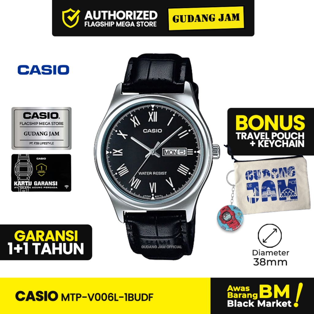 POLO_ Jam Tangan Casio MTP-V006L-1BUDF MTP-V006L MTP-V006 MTPV006L MTP V006L